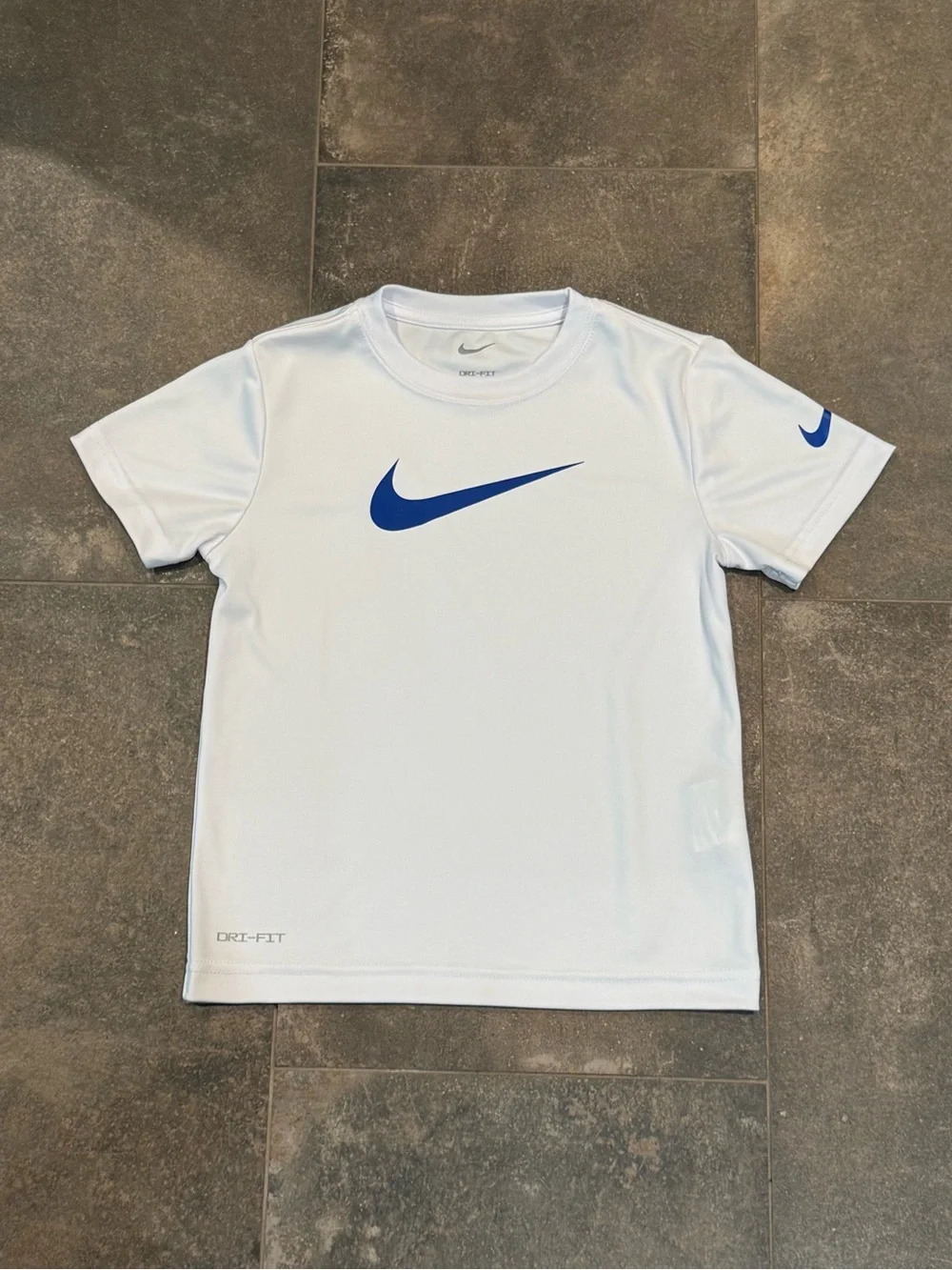 Nike Dri-Fit White & Blue Athletic Set